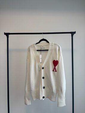 Ami Cardigan White Unisex New